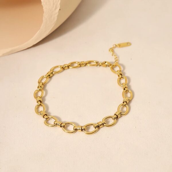 Non Tarnish Simple Punk Chain Bracelet