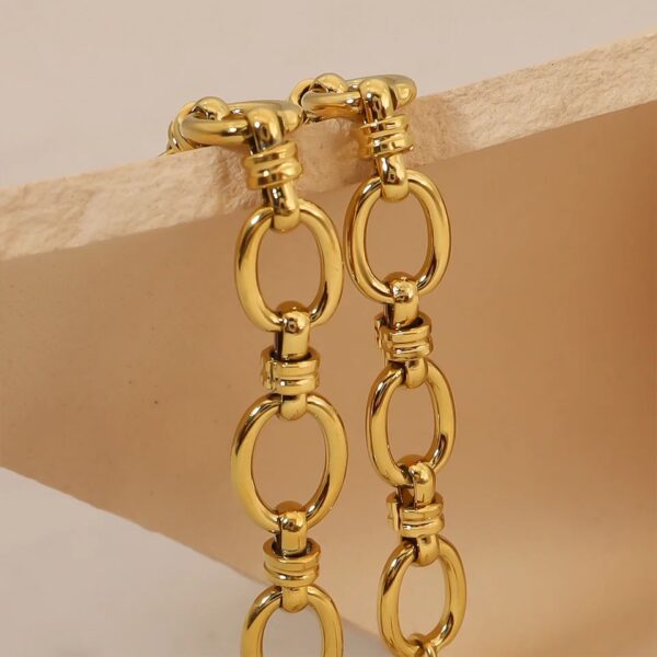 Non Tarnish Simple Punk Chain Bracelet - Image 3