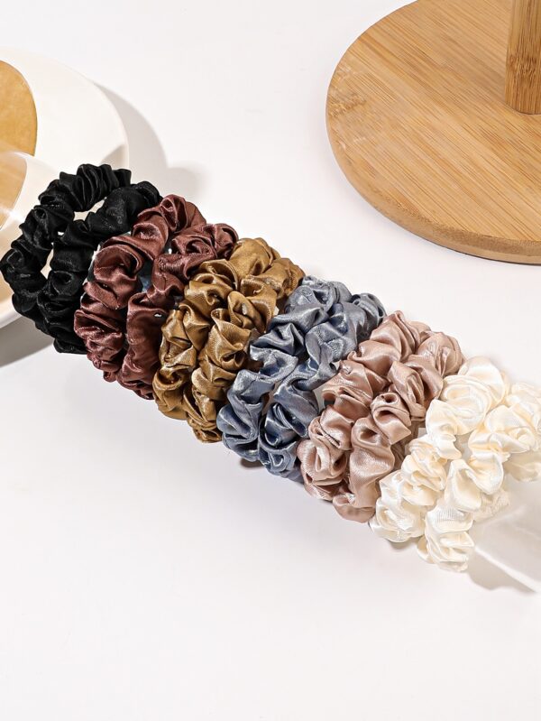 12pcs Solid Hair Scrunchies