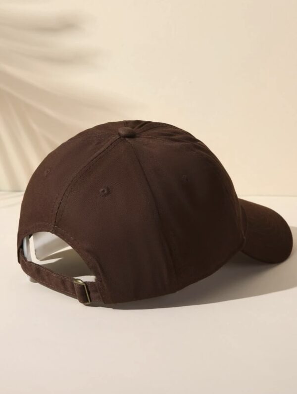 Brown Graphic Print Baseball Cap - Image 2