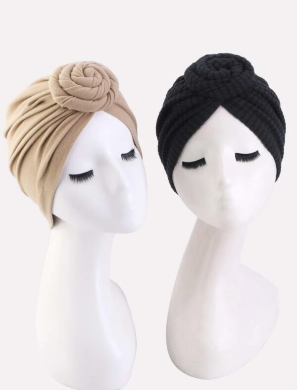 2pcs Bohemian Swirl Boho Head Wrap - Image 3