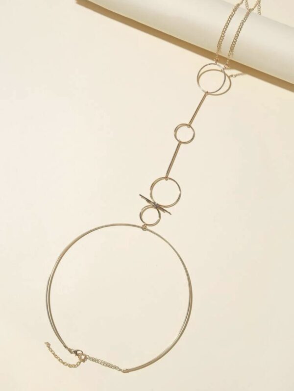 Ring Decor Choker Body Chain - Image 3