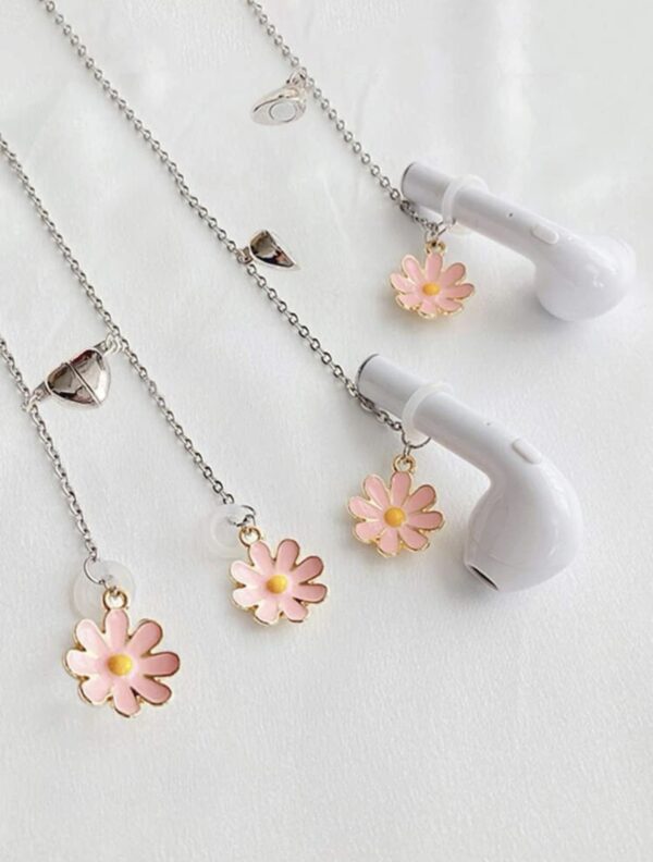 Flower Decor Earphone Anti-lost Chain - Image 3