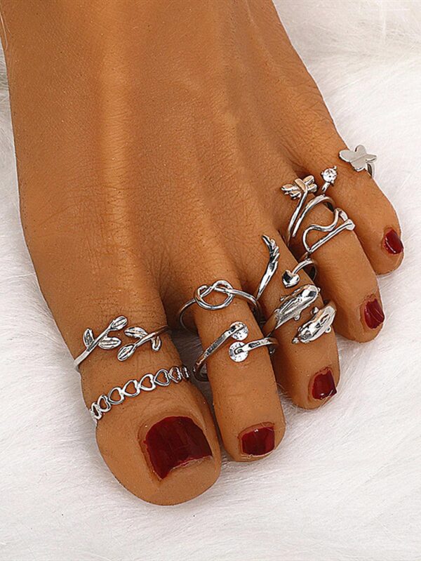 9pcs Adjustable Foot Ring