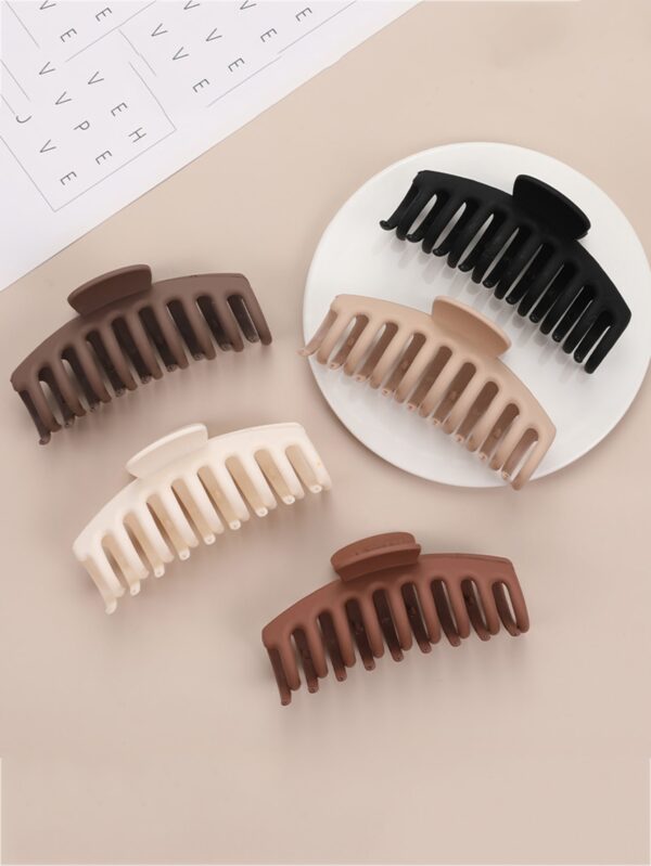 5pcs Multicolor Solid Hair Claw