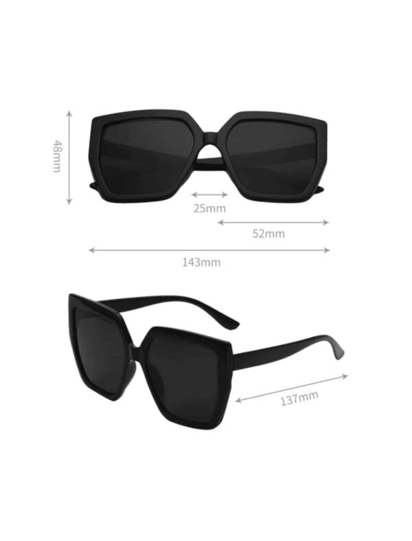 Acrylic Frame Black Sunglasses - Image 4