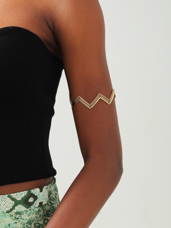 Gold Chevron Design Arm Cuff