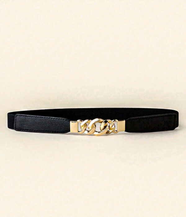 Minimal Link Chain Elastic Decor Waist Belt