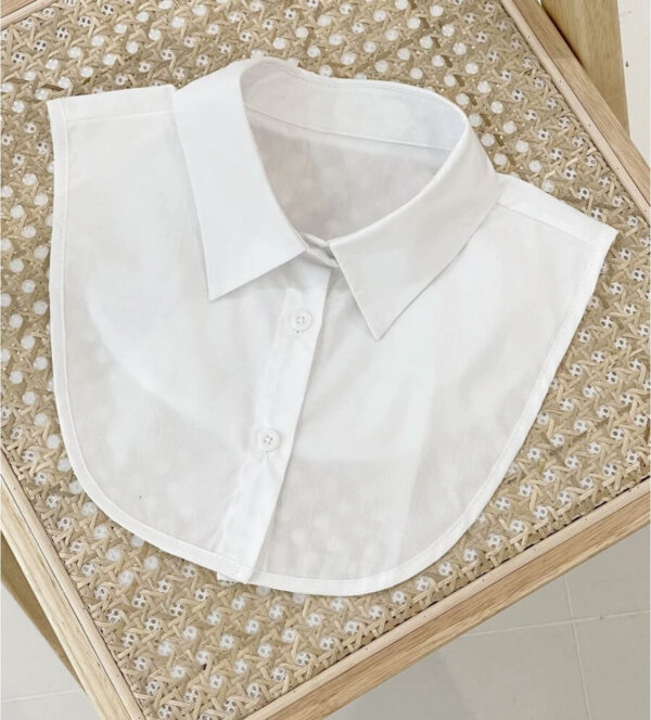 Plain White Faux Dickey Collar