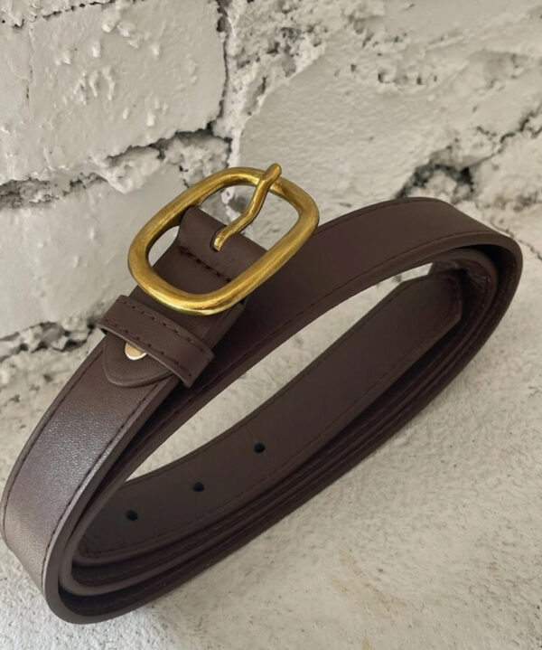 Brown Rectangular Buckle Belt - Image 2