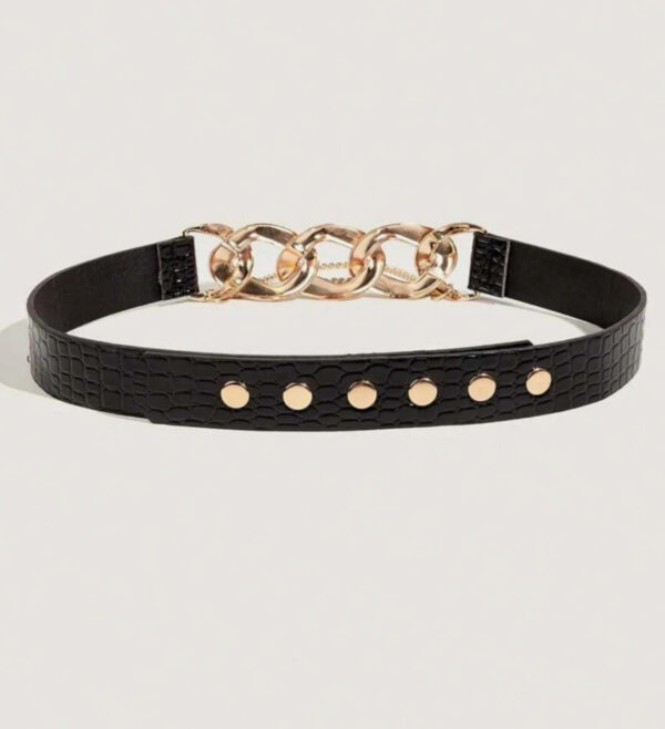 Crocodile Pattern Adjustable Chain Belt - Image 2