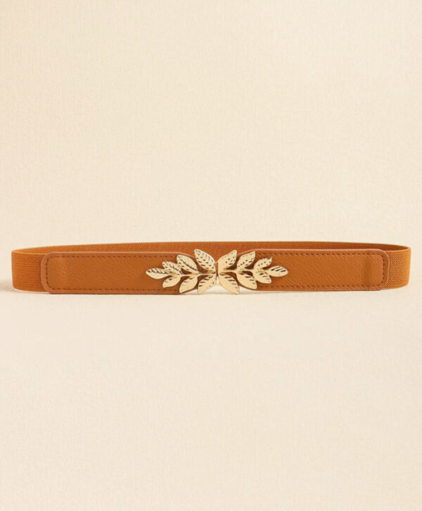 Brown Elastic Waist Belt