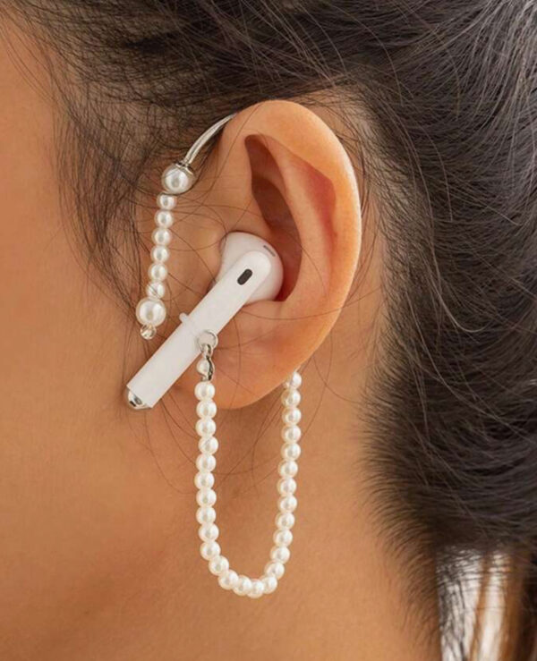 Pearl Anti-Lost Earclip/Earpod Holder