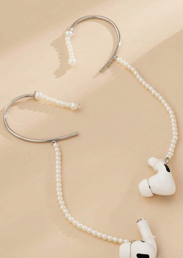 Pearl Anti-Lost Earclip/Earpod Holder - Image 2