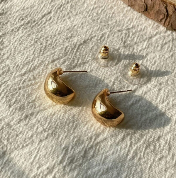 Gold Geometric Stud Earrings