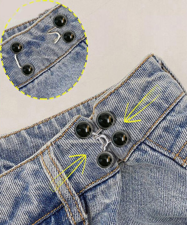 1pack Black Tighten Waist Clip Pin
