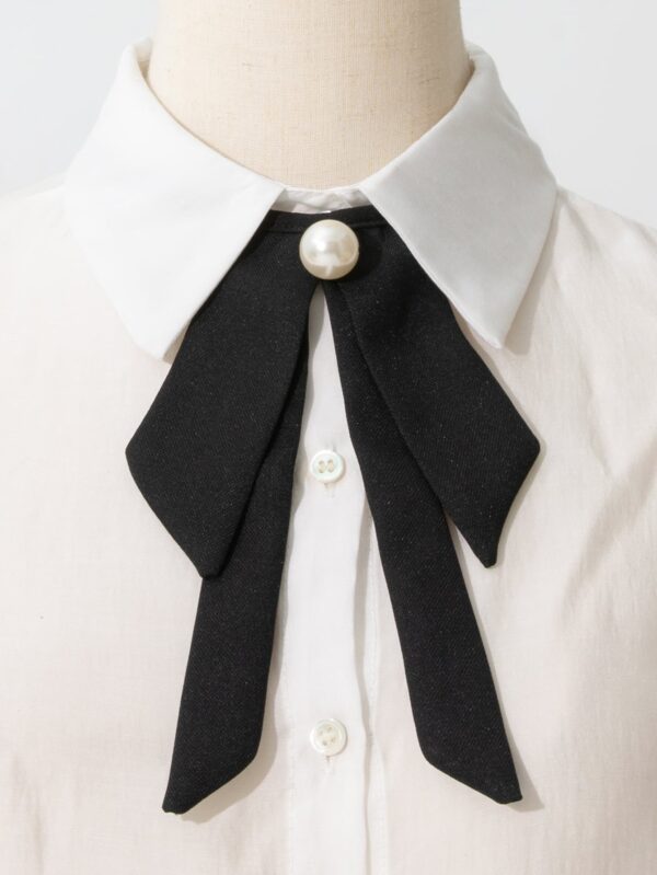 Bow Tie Beading Elegant Dickey Collar