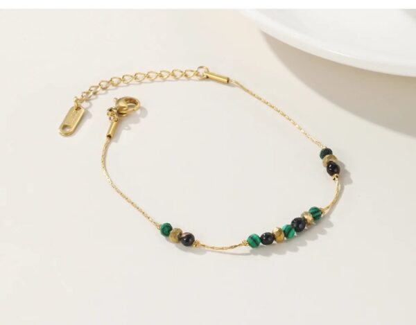 Non Tarnish Beaded Chain Splic Bracelet