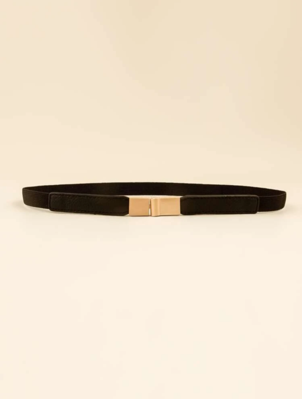 Black Skinny Belt