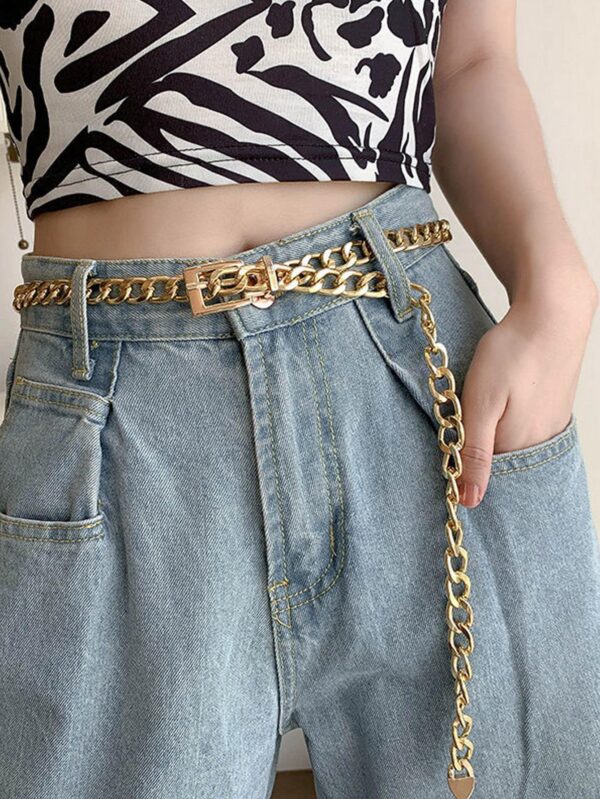 Fashionable Minimalist Chain Belt