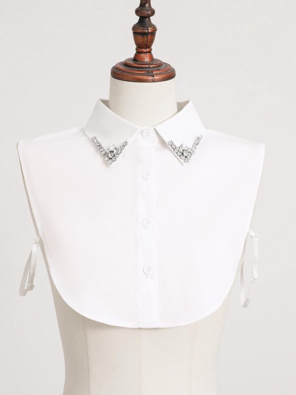 Hand-sewn Beaded Decorative False Half Collar - Image 3