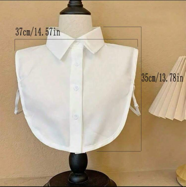 Detachable Dickey Collar Blouse Half Shirt - Image 2