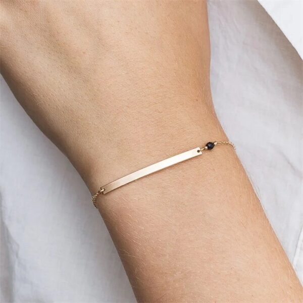 Non Tarnish Simple Bar Bracelet