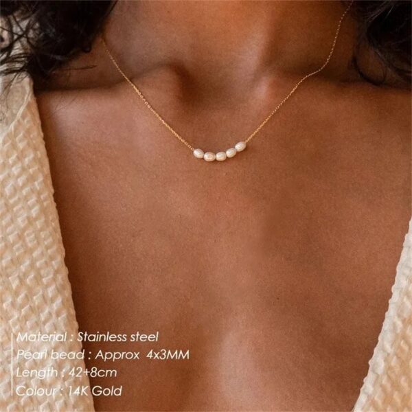 Non Tarnish Pearl Necklace - Image 2