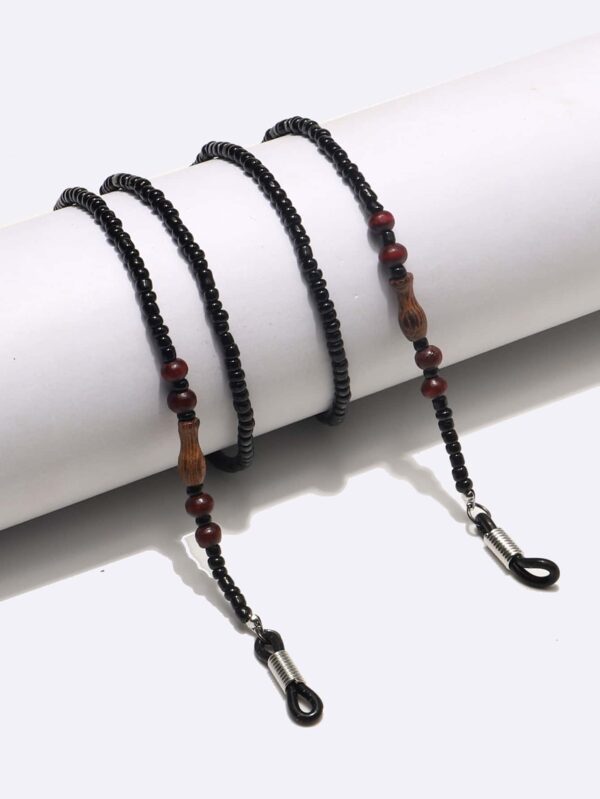 Black Beaded Glasses Chain