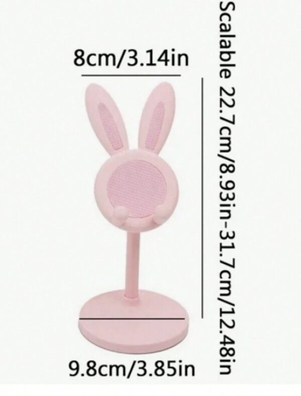 1pc Pink Multi-Functional Adjustable Mobile Phone Holder - Image 2