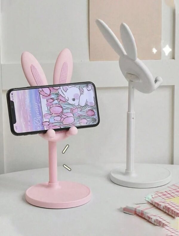 1pc White Multi-Functional Adjustable Mobile Phone Holder - Image 3