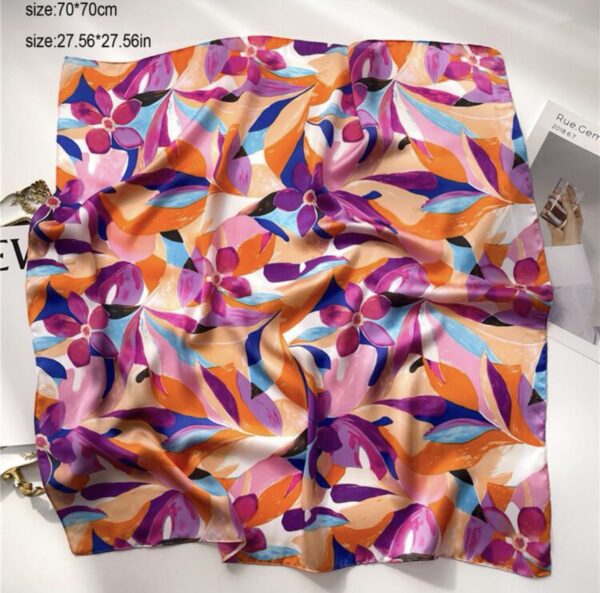 1pc Floral Print Elegant Scarf - Image 2