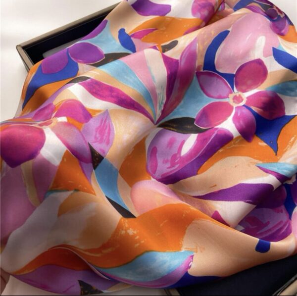 1pc Floral Print Elegant Scarf - Image 3