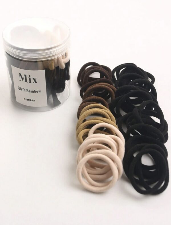 50pcs/Can Elastic Hair Ties - Image 2