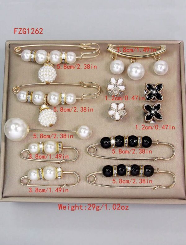 12pcs Multipurpose Clip Brooches - Image 2