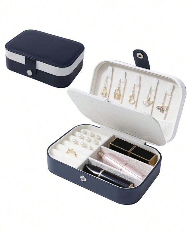 Midi Multi-Layer Blue Jewelry Storage Box - Image 2