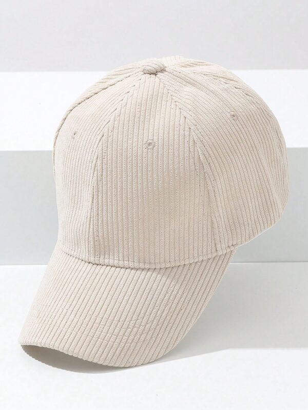 Plain Corduroy Duckbill Simple Cap