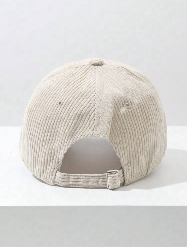 Plain Corduroy Duckbill Simple Cap - Image 3