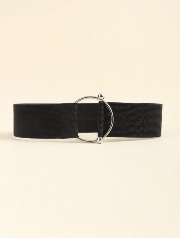 Solid OT  Buckle Versatile Elastic Belt