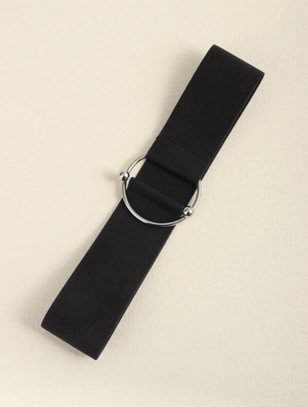 Solid OT  Buckle Versatile Elastic Belt - Image 3