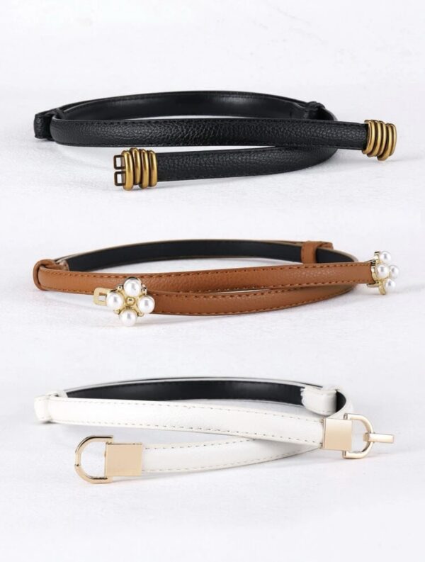 3pcs Faux Pearl Decor Belt - Image 2