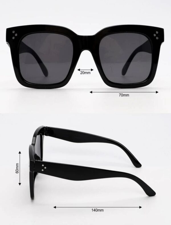 Vintage Square Frame Sunglasses - Image 5