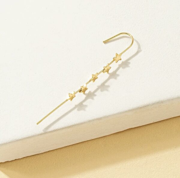 Simple Star Geometric Ear Clip - Image 2