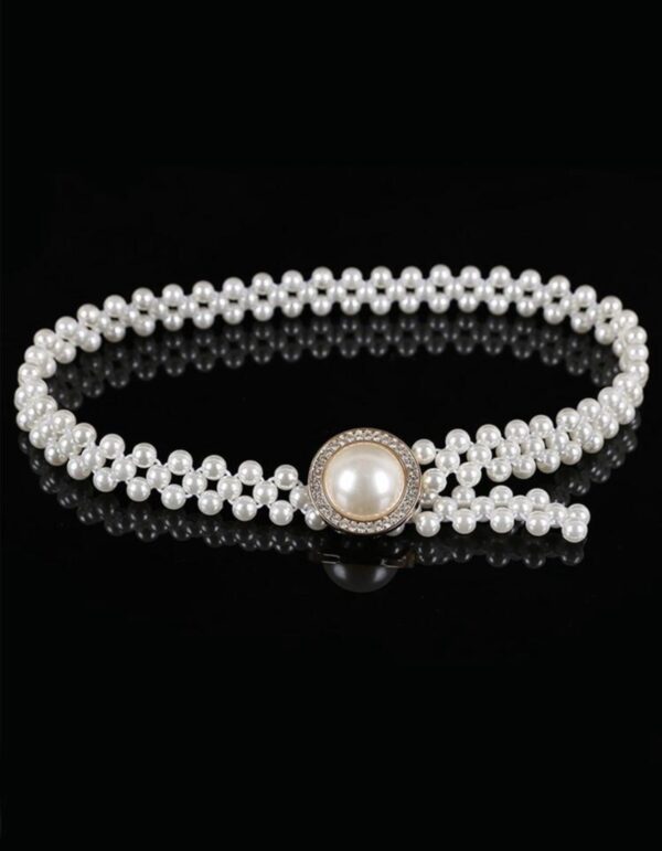 Faux Pearl Decor Belt - Image 2