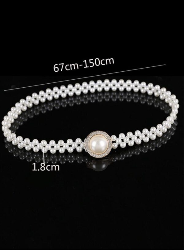 Faux Pearl Decor Belt - Image 3