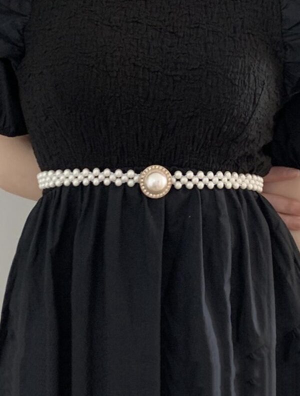 Faux Pearl Decor Belt