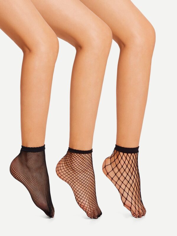 1pair Fishnet Socks - Image 2