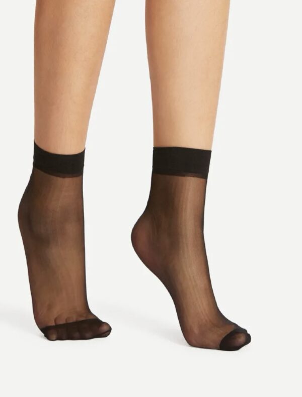 1pair Sheer Mesh Socks - Image 3