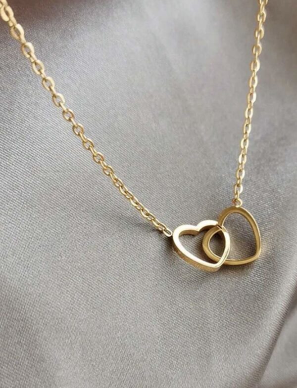 Non Tarnish Minimal Heart Pendant Necklace