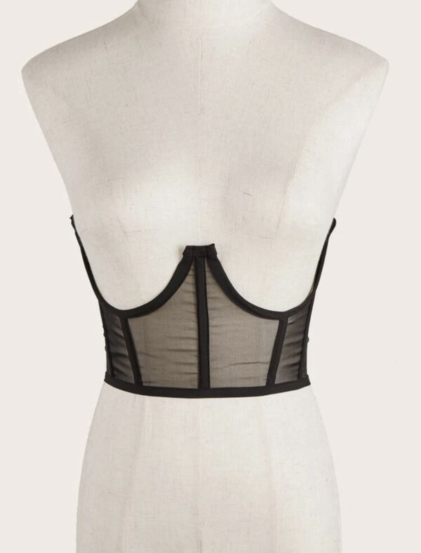 Strapless Mesh Material Waist Belt - Image 4